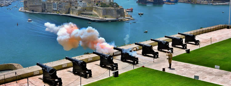 Cosa Vedere a Malta - Saluting Battery a Valletta