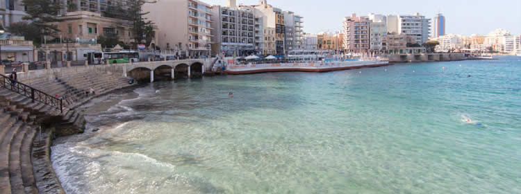 Le spiagge di Malta - Balluta Bay