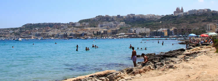 Le spiagge di Malta - Ghadira Bay o Mellieha Bay